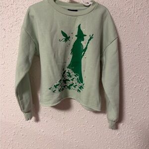 Wicked Green Graphic Sweatshirt girls Medium 8